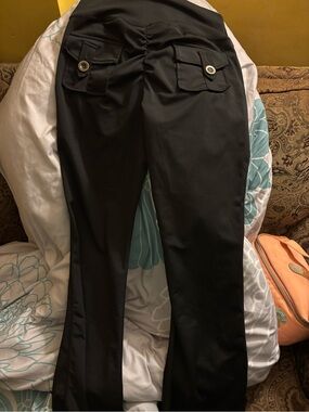 Black Women's Stretch Butt Lifting Leggings size Large